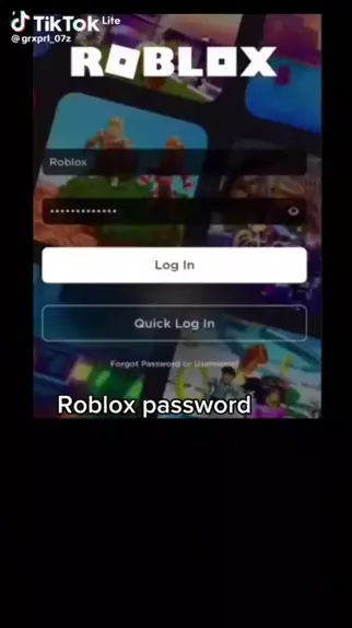 quick log in roblox