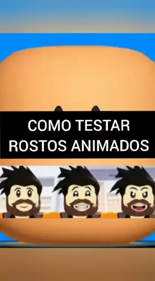 COMO TESTAR OS ROSTOS ANIMADOS NO ROBLOX! 