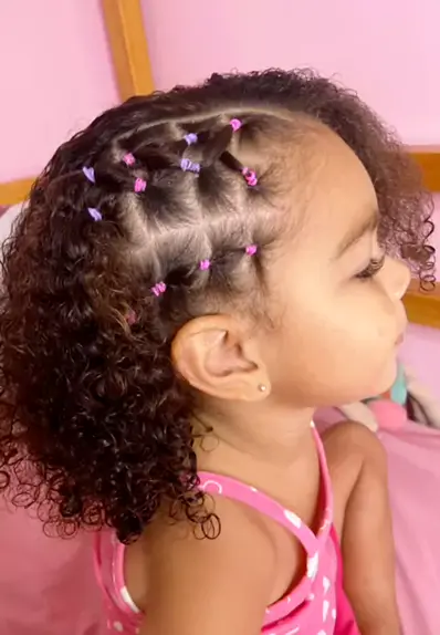 penteado infantil com tic tac