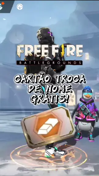 COMO MUDAR O NOME NO FREE FIRE DE GRAÇA COMO PEGAR CARTÃO TROCAR