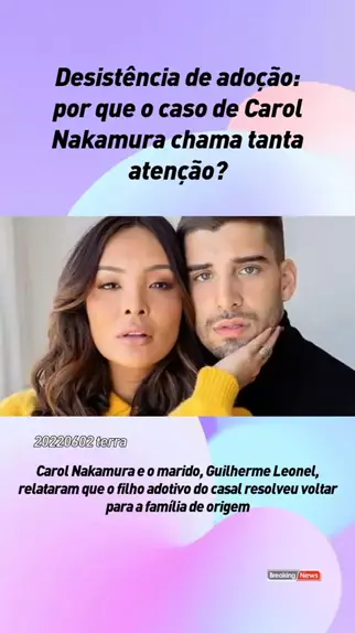 Após polêmica com filho adotivo, Carol Nakamura se declara para o marido, Celebridades