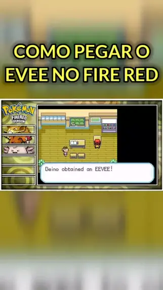 como evoluir eevee para umbreon pokemon fire red