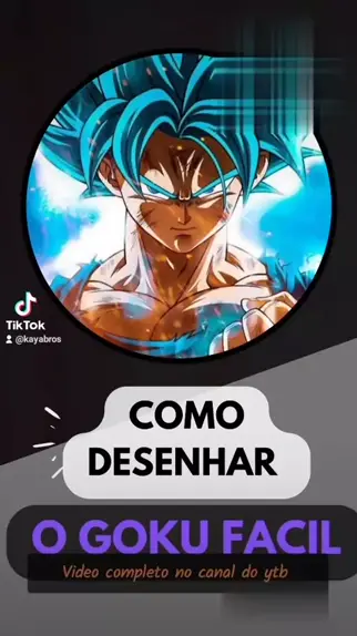 Видео como desenhar goku