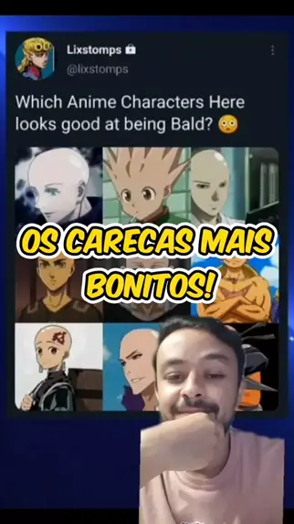 TOP CARECAS DOS ANIMES 