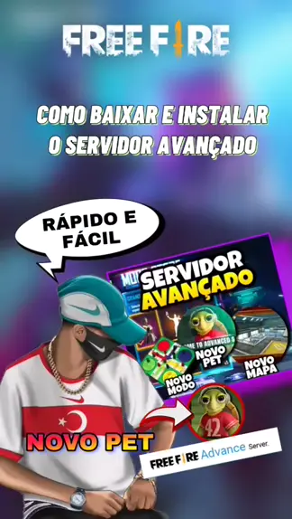 COMO ENTRAR NO SERVIDOR AVANÇADO NO FREE FIRE - 100