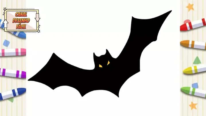 Como desenhar um morcego de halloween 