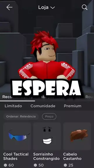 Cabelo castanho - Roblox