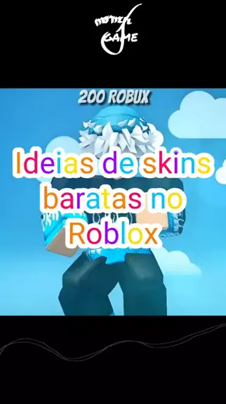 ideias de skin no roblox com 200 robux