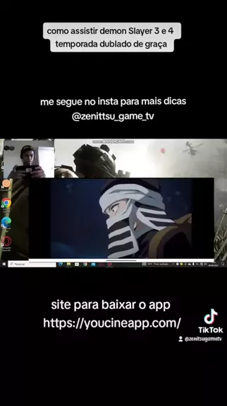 onde assistir a 4 temporada de demon slayer dublado de graça｜Pesquisa do  TikTok