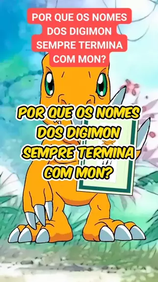 A origem dos nomes dos Digimons