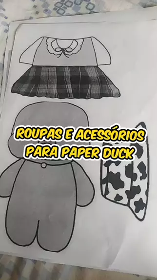 diy COMO FAZER ACESSÓRIOS PARA PAPER DUCK  HOW TO MAKE ACCESSORIES FOR PAPER  DUCK 
