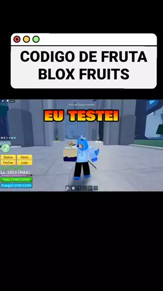 Código de Notificador de Frutas Grátis no Blox Fruits! ROBLOX