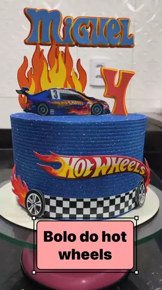 Bolo carros hot wheels