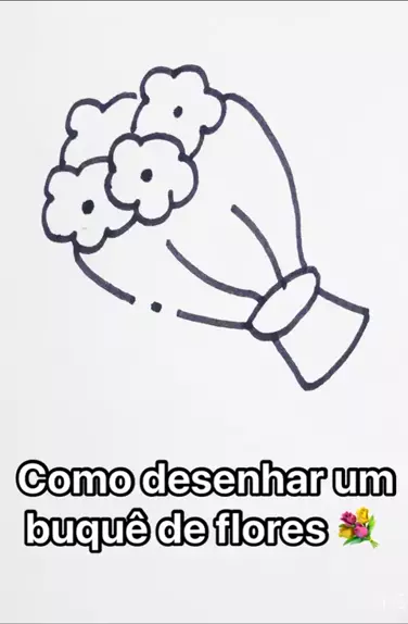 COMO DESENHAR UM BUQUÊ DE FLORES