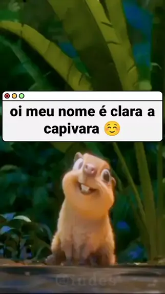 Oi, meu nome é Clara Capivara 