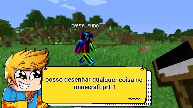 COMO DESENHAR QUALQUER COISA NO MINECRAFT (muito fácil) 