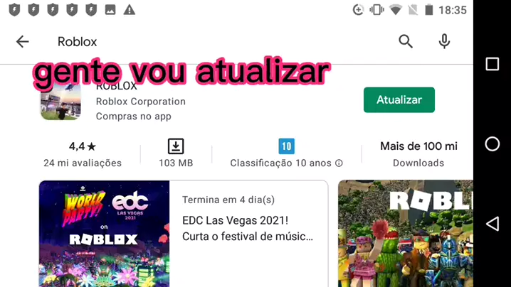 O ROBLOX ESTÁ FORA DO AR..(é sério) 😔💔 