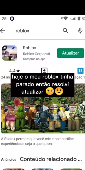 COMO ATUALIZAR o ROBLOX no CELULAR 2022 - PASSO A PASSO para