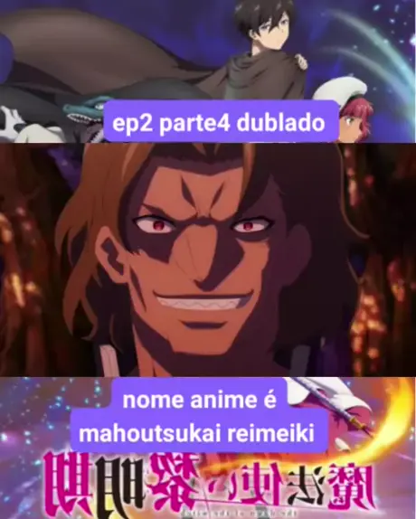 Anime mahoutsukai reimeiki dublado com preto