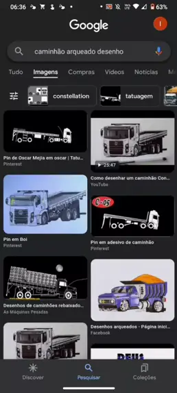 Desenhos de caminhões top's