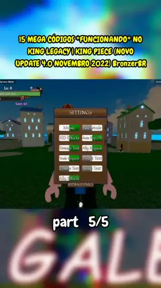 ALL CODES WORK* [UPDATE 4.66] King Legacy ROBLOX