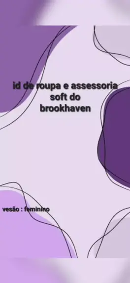 id de roupas soft para brookhaven