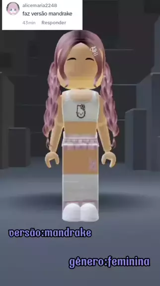 char me roblox mandrake feminina