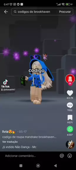 códigos de dança do Roblox