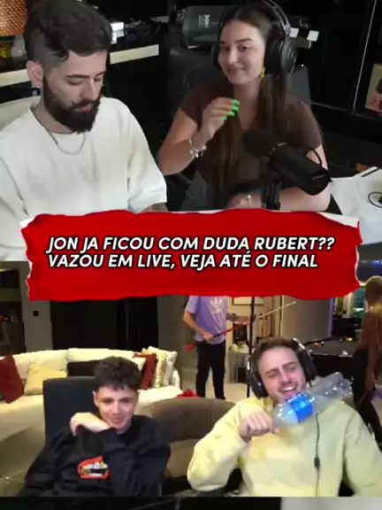 PRIMEIRO CONTATO ENTRE JON VLOGS E DUDA RUBERT NA LIVE DO RUYTER 