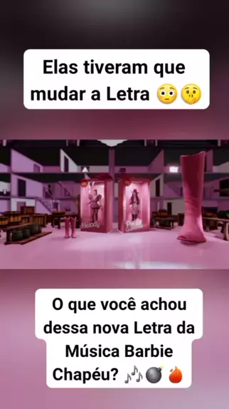 Aprendam a letra da “Barbie de Chapéu”. 📝🎶 #barbiedechapeu #fyp #vir