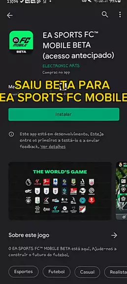 como baixar ea sports fc mobile beta