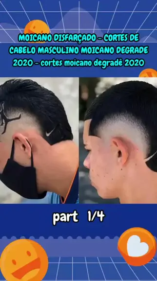 MOICANO DISFARÇADO - CORTES DE CABELO MASCULINO MOICANO DEGRADE 2021 -  cortes moicano degradê 2021 