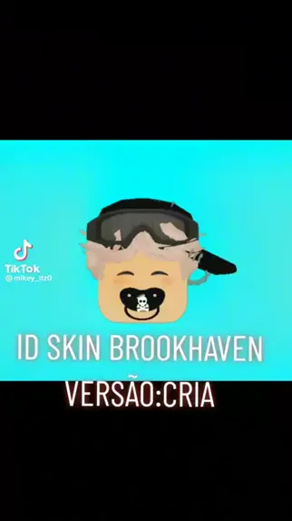 id de skin dark para usar no brookhaven