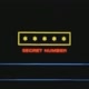 SECRET NUMBER Animation