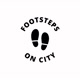 footsteps on city