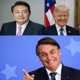 Trump, Bolsonaro e Yoon Suk Yeol
