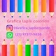 gráfica lápis colorido