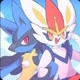 ❤ cinderace & lucario（｡•̀ᴗ-）✧