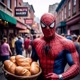HOMEN ARANHA VENDEDOR DE PÃO