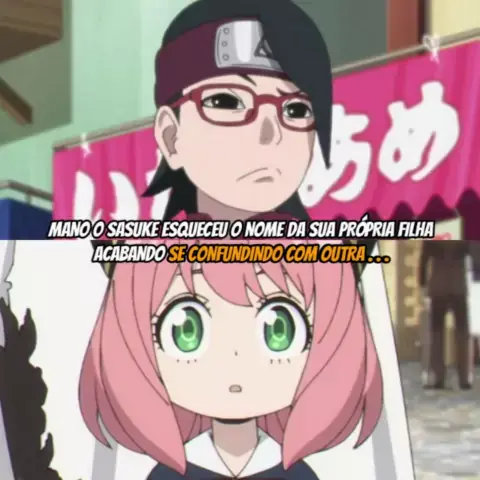 O dia que o sasuke esqueceu o nome da sua própria filha 