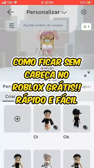 ROUPAS ESTÃO GRÁTIS NO ROBLOX AGORA BROOKHAVEN USE SEM ROBUX