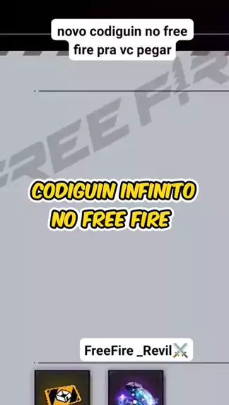 CODIGUIN GRÁTIS INFINITO! PEGA O SEU CÓDIGO FF AGORA MESMO