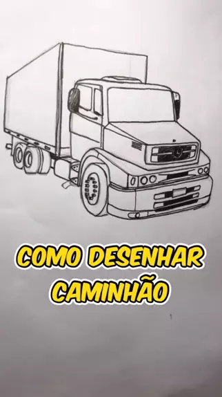 ensinando desenhar caminhao passo a passo