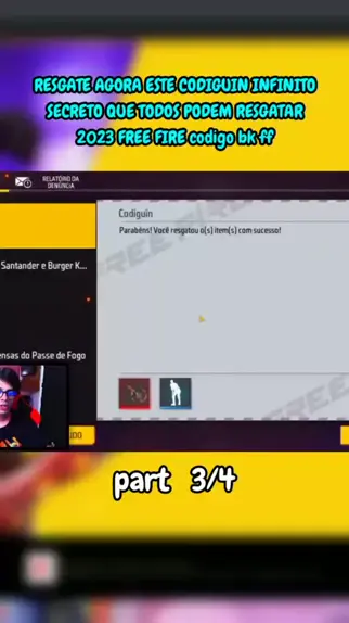 codigo infinito em 2023 no free fire