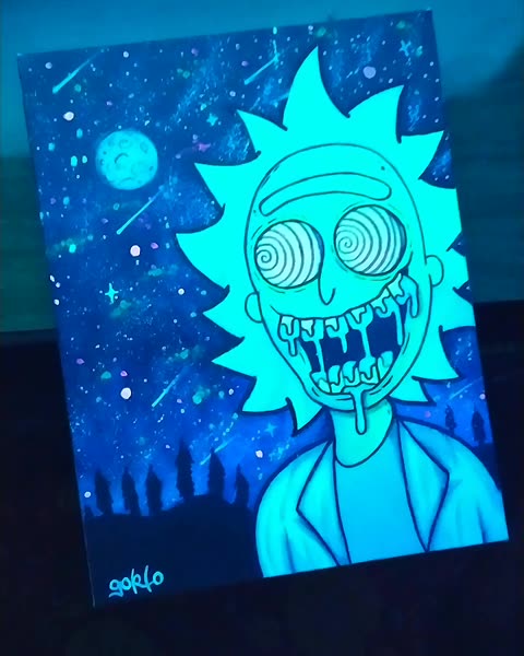 rick and morty 🎨 #bomdia #rickandmorty #psicodeli ...| Kwai