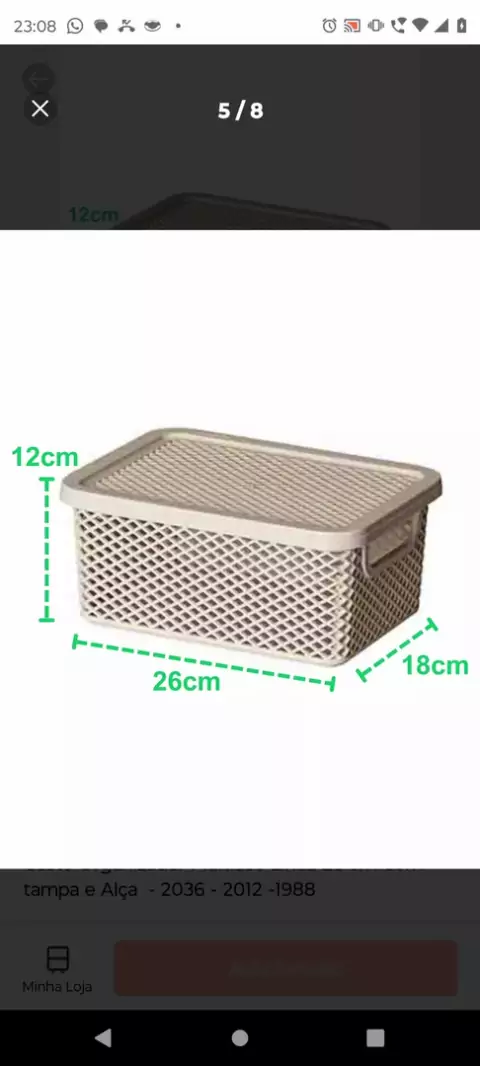 cesto organizador paramount com tampa | Discover